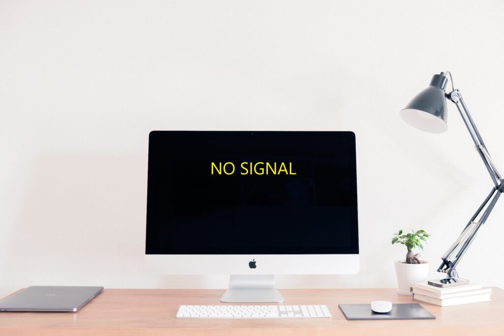 why is computer monitor saying no signal